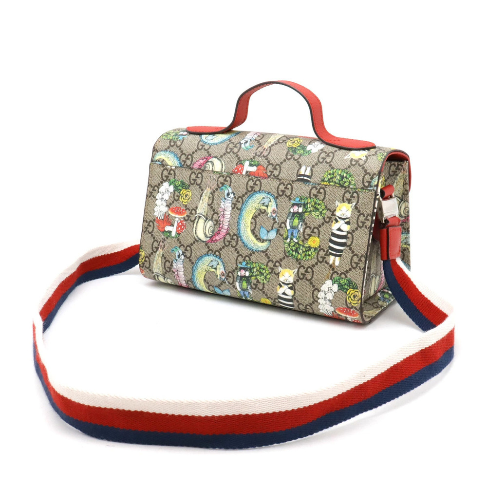 Gucci Red Yuko Higuchi 2way Beige Supreme Animal by Bag GG Shoulder Red Tan